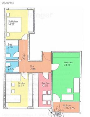 Foto - 3.5 Zimmer Etagenwohnung zur Miete in Gottmadingen