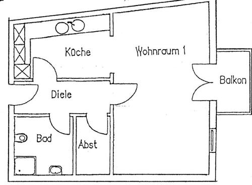 Foto - Helle 1ZKB Wohnung mit Balkon + Abstellraum Uni Nähe Bielefeld