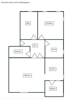 Foto - Etagenwohnung in Neubrandenburg zur Miete