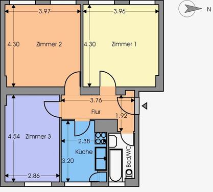 Foto - 3 Zimmer Etagenwohnung in Berlin