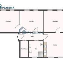 Erstbezug nach Komplettrenovierung- 3 Zimmer- Wohnung mit großer Wohnküche - Schwerin