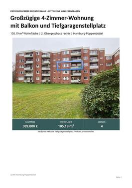 Foto - Großzügig 4-Zimmer-Wohnung mit Balkon, Kamin, Aufzug, Stellplatz