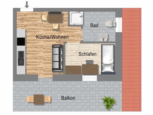 Foto - 2 Zimmer andere zur Miete in Edewecht