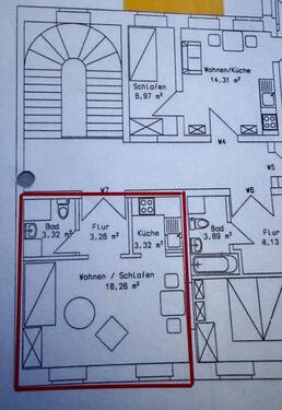 Foto - 1-Raumwohnung im Altbau - ideal für einen Singlehaushalt