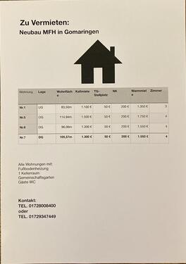 Foto - Neubauwohnungen zu vermieten in Gomaringen