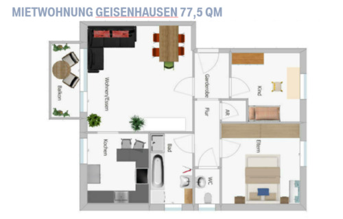 Foto - 3 Zimmer Etagenwohnung in Altfraunhofen