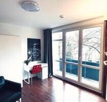 Vollmöblierte 1. Zimmer Wohnung mit Balkon in Bahnhofsnähe - Wiesbaden Südost