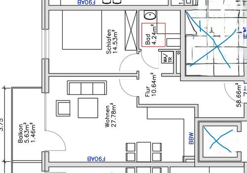 Foto - 2-Zimmer-Wohnung mit Balkon zu vermieten - ab sofort - WBS
