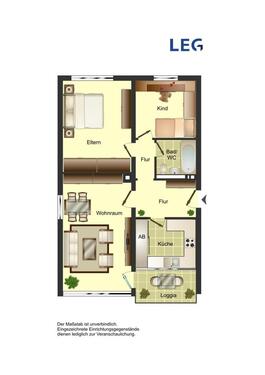 Foto - Erdgeschosswohnung mit 3 Zimmern und guten Parkmöglichkeiten