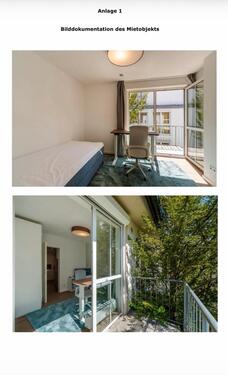 Foto - Möbliertes WG-Zimmer mit eigenem Balkon