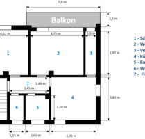 Moderne 2-Zimmer-Wohnung in guter Lage - Münnerstadt