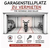 Überdachter abgeschlossener Motorradstellplatz - Rosenheim Innenstadt