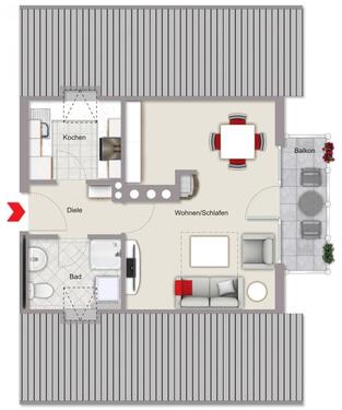 Foto - Schönes 1-Zimmerapartment in Erlabrunn