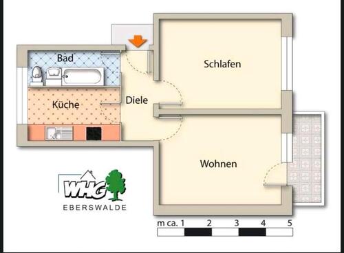 Foto - 2 Zimmer Wohnung zu sofort zu vermieten