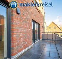 NEUBAU Innenstadt: Obergeschosswohnung mit gr. Balkon und Aufzug! - Esens