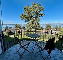 Hochwertig renoviertes, möbliertes Studio mit EBK, Balkon mit einmaliger Aussicht, Sauna & Haus-Pool - Uhldingen-Mühlhofen