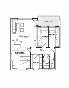 Foto - 4 Zimmer Etagenwohnung in Kaufbeuren