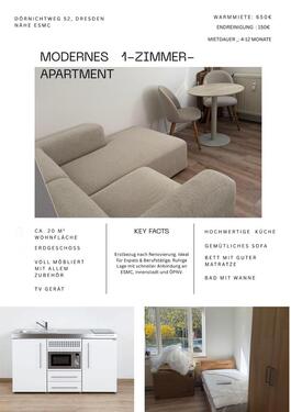 Foto - Erstbezug Dörnichtweg Dresden komplett möbiliert