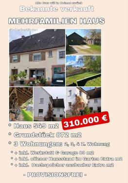 Foto - Landhaus-310.000€-872m2 Grund-549m2 Wohnfläche,PROVISIONSFREI