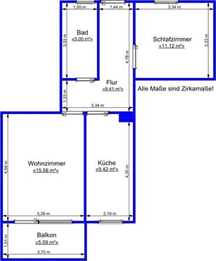 Foto - 2 Zimmer Etagenwohnung zur Miete in Gera