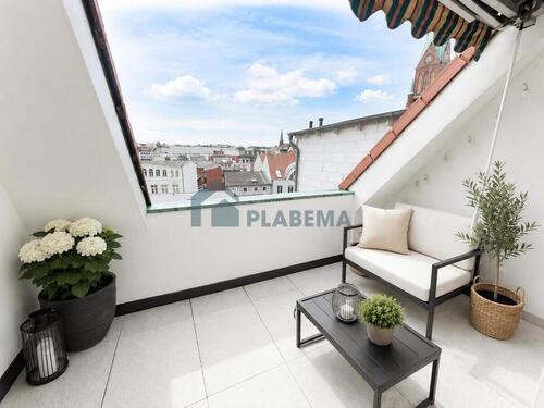 Foto - 3,5-Zimmer-Maisonettewohnung mit moderner Einbauküche und Balkon in Innenstadtlage