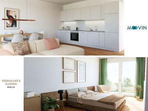 Foto - Moderne 4-Zimmer-Wohnung mit 2 BALKONEN, 2 BÄDERN und EBK im Neubauquartier 'Ferdinand's Garden'