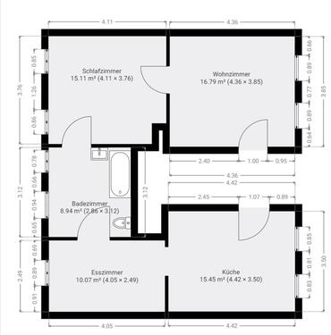 Foto - MODERNE, RENOVIERTE 3-ZIMMER-WOHNUNG IN BAD LAUTERBERG