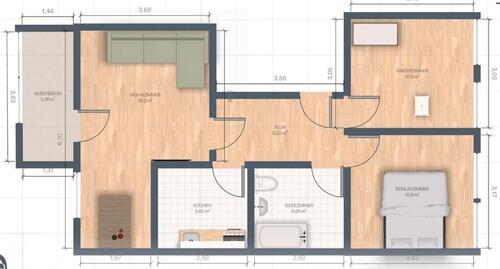 Foto - Etagenwohnung in Aue-Bad Schlema zum Kaufen