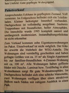 Foto - Etagenwohnung in Schönhausen (Elbe) zum Kaufen