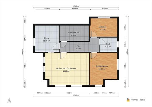 Foto - 3 Zimmer Dachgeschoßwohnung zur Miete in Lauffen am Neckar