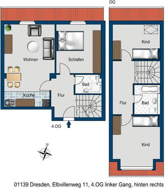 Foto - 4 Zimmer Etagenwohnung zur Miete in Dresden