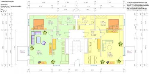 Foto - 2 Zimmer Etagenwohnung zur Miete in Waren (Müritz)