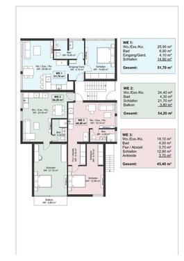 Foto - 4 Wohnungen mit je ca. 50qm - 630.000,00&nbsp;EUR Kaufpreis, ca.&nbsp; 200,00&nbsp;m&sup2;