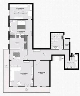 Foto - Großzügige 4-Zimmer-Wohnung mit ca. 130 m² & Einbauküche