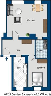 Foto - Etagenwohnung zur Miete in Dresden