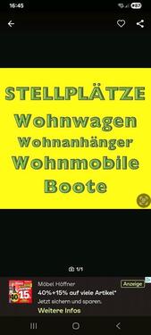 Foto - Unterstellplatz für Wohnmobile und PKW usw