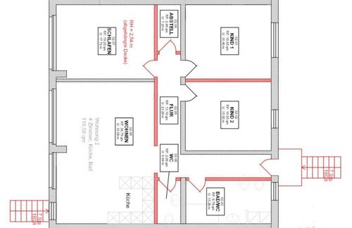 Foto - 4 Zimmer Erdgeschoßwohnung zur Miete in Milower Land