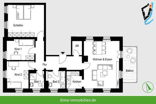 Foto - Etagenwohnung zur Miete in Schkeuditz