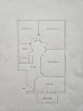 Foto - 3 Zimmer Dachgeschoßwohnung zur Miete in Regenstauf