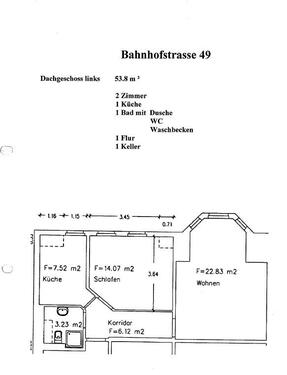 Foto - 2 Zimmer Dachgeschoßwohnung zur Miete in Mittweida