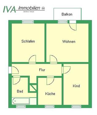 Foto - Etagenwohnung in Riesa zur Miete