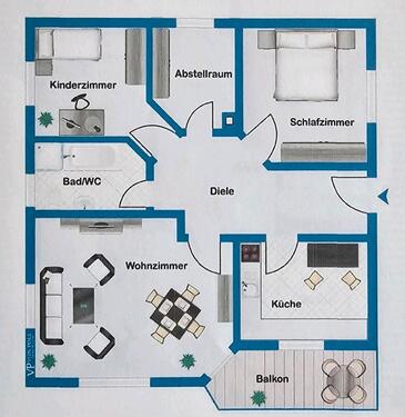 Foto - 3-Zimmer-Wohnung mit traumhafter Aussicht in Windeck-Rosbach