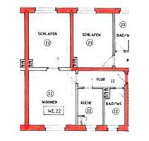 Renovierte 2-Raumwohnung mit Tageslichtbad & Badewanne ab 0126 - Apolda