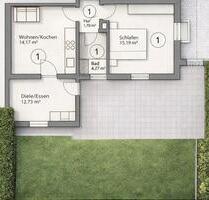 Attraktive 2-Zimmer-Wohnung mit 53qm + eigener Garten - Unterneukirchen