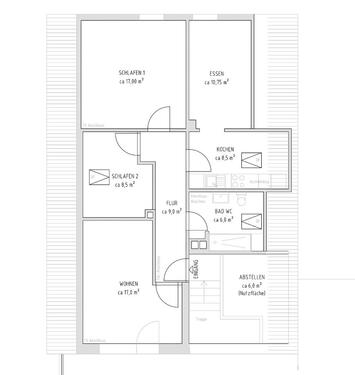 Foto - Moderne 3,5 Zimmerwohnung - Erstbezug Dachterrasse Einbauküche