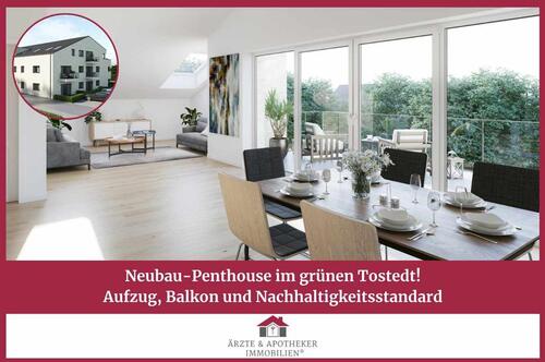 Foto - Neubau-Penthouse im grünen Tostedt! Aufzug, Balkon & Nachhaltigkeitsstandard