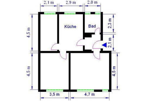 Foto - 3 Zimmer Etagenwohnung zur Miete in Magdeburg