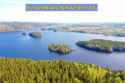 Foto - Süd-Schweden Urlaub, Ferienhaus am See, Kanu, Boot, Zander angeln