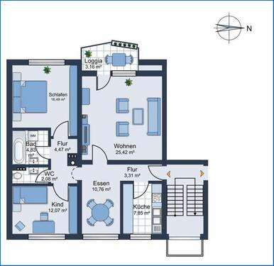 Foto - 3.5 Zimmer Etagenwohnung zum Kaufen in Radolfzell am Bodensee