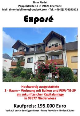 Foto - hochwertige ausgestattete 3-Raum Wohnung zur Kapitalanlage